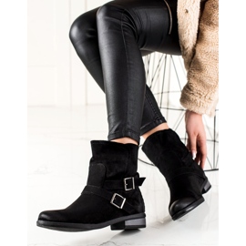 W. Potocki Bottes en daim à enfiler Potocki noir 1