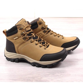 News Chaussures trekking homme hautes isolantes camel brun 1