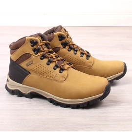 News Chaussures trekking homme haute isolation camel brun 1