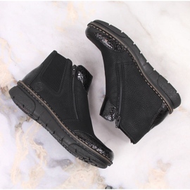Bottes confortables pour femmes avec isolation noire noire Rieker 73355-00 le noir 13
