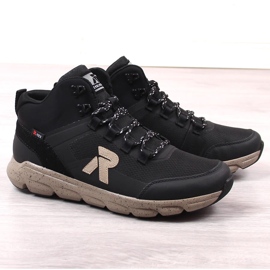Rieker Revolution 07862-00 bottes hautes imperméables noires pour hommes rouge 1