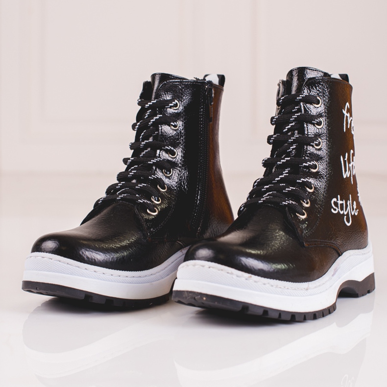 W. Potocki Bottes noires pour filles de Potocki le noir 1