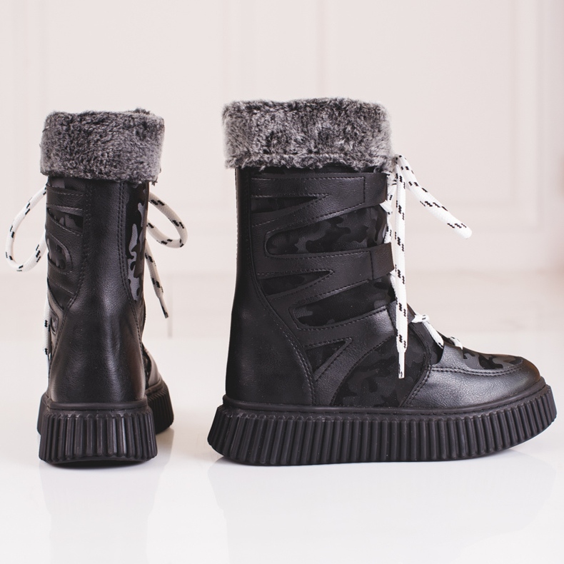 W. Potocki Après-ski enfant Potocki camo noir 1