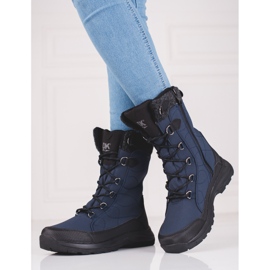 Chaussures de trekking à lacets femme DK imperméables bleu marin bleu 2