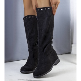 BM Bottines compensées Licurla noires 1