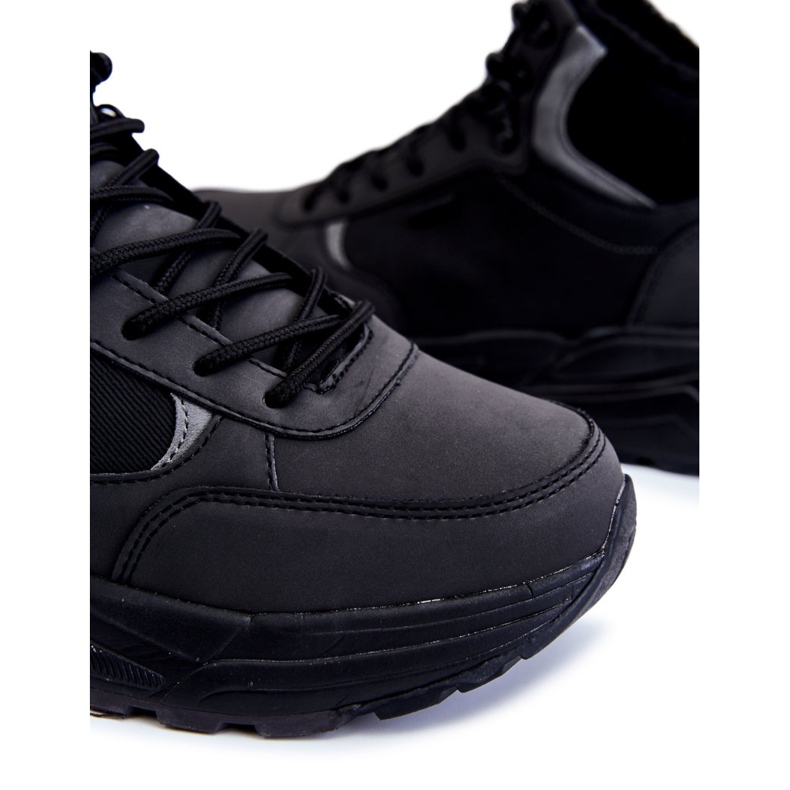 Chaussures de trekking chaudes pour hommes Cross Jeans KK1R4031C Noir 1