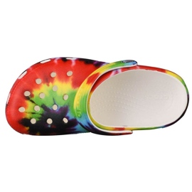 Crocs Classic Tie-Dye Graphic K Clog Jr 205451-90H multicolore jaune 2