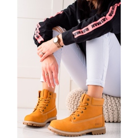 Bottes de randonnée pour femmes Big Star II274447 brun jaune 1