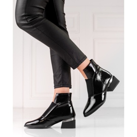 Bottines à enfiler pour femmes avec une coupe Shelovet noir 1