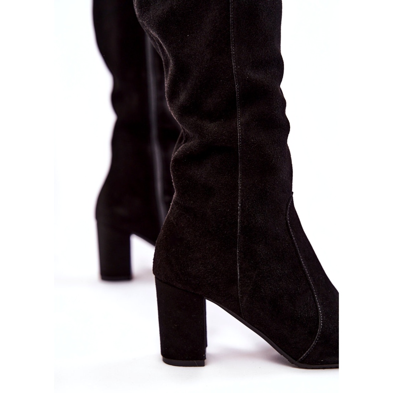 Bottes en daim pour femmes Laura Messi Noir 1415 le noir 4