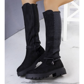 Bottes isolées noires de Leale le noir 2