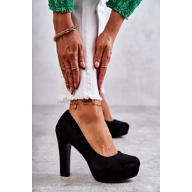 WS1 Escarpins Classiques En Daim Sur Le Talon Noir Soro le noir 4