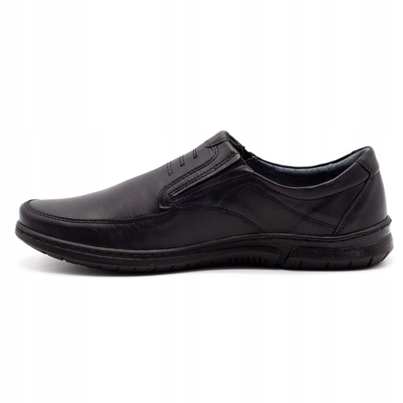 Olivier Chaussures sans lacets pour hommes 7053 noir le noir 1