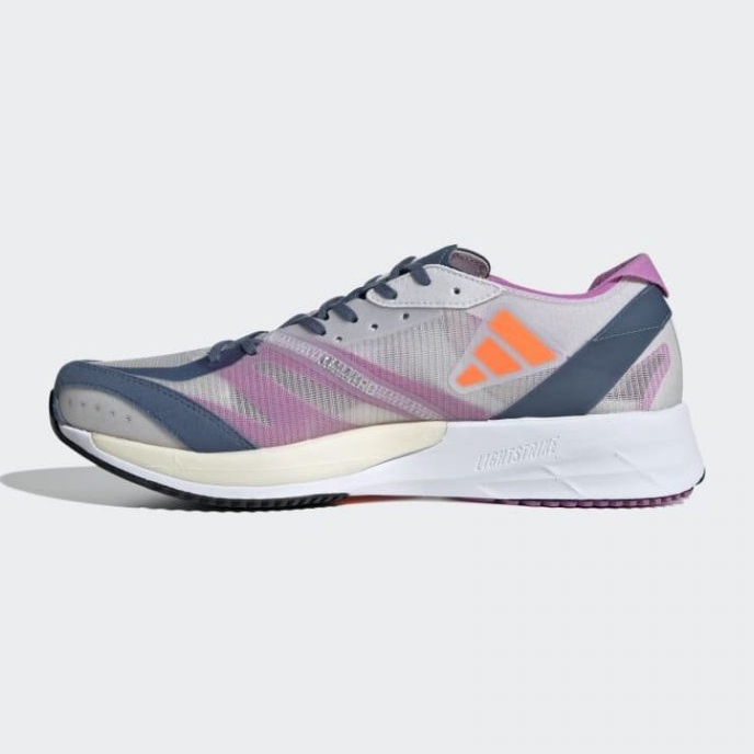 Chaussures Adidas Adizero Adios 7 M GX6647 blanc violet orange 1