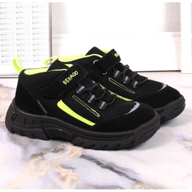 Chaussures de trekking hautes imperméables pour enfants noires Befado 515X004 2