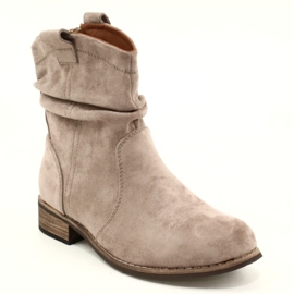 Evento Bottes en daim Jezzi 20BT35-3046 kaki beige 3 Evento Bottes en daim Jezzi 20BT35-3046 kaki beige 3