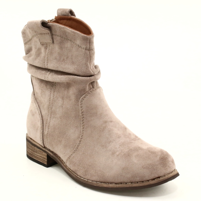 Evento Bottes en daim Jezzi 20BT35-3046 kaki beige 3 Evento Bottes en daim Jezzi 20BT35-3046 kaki beige 3