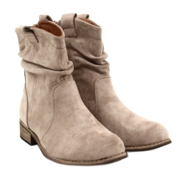 Evento Bottes en daim Jezzi 20BT35-3046 kaki beige 5 Evento Bottes en daim Jezzi 20BT35-3046 kaki beige 5
