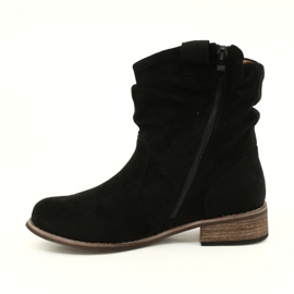 Evento Bottes en daim noir Jezzi 20BT35-3046 le noir 4