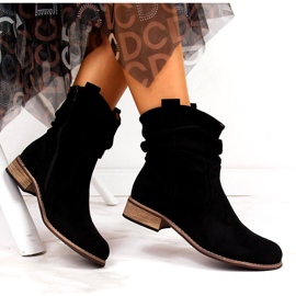 Evento Bottes en daim noir Jezzi 20BT35-3046 le noir 1