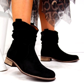 Evento Bottes en daim noir Jezzi 20BT35-3046 le noir 2