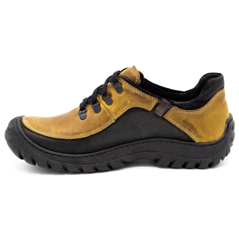 KOMODO Chaussures trekking homme cuir 917K jaune 1