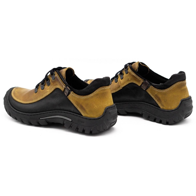 KOMODO Chaussures trekking homme cuir 917K jaune 4