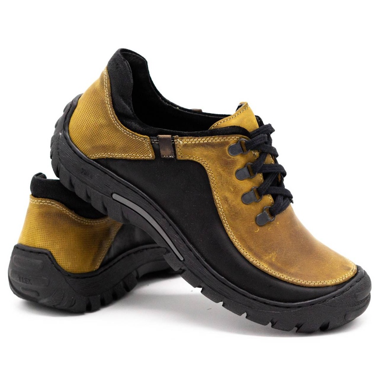 KOMODO Chaussures trekking homme cuir 917K jaune 3