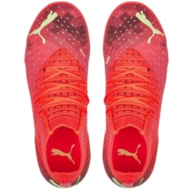 Chaussures de foot Puma Future 3.4 It Jr 107013 03 rouge oranges et rouges 1