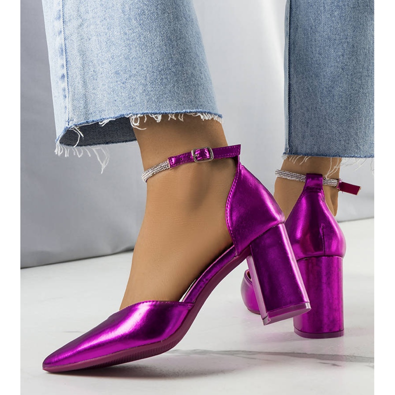 BM Escarpins roses avec zircon cubique Leighton 1