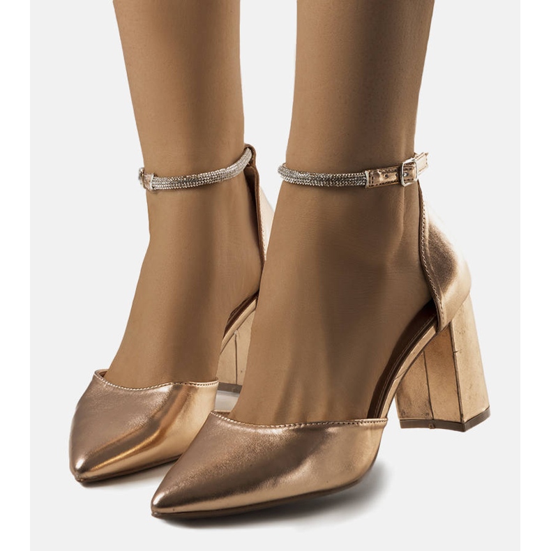 BM Pompes à champagne Leighton avec zircone cubique d'or 1