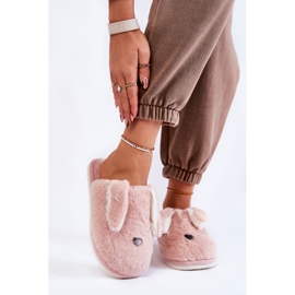 Chaussons Fourrure Femme Violet Clair Remmi 2