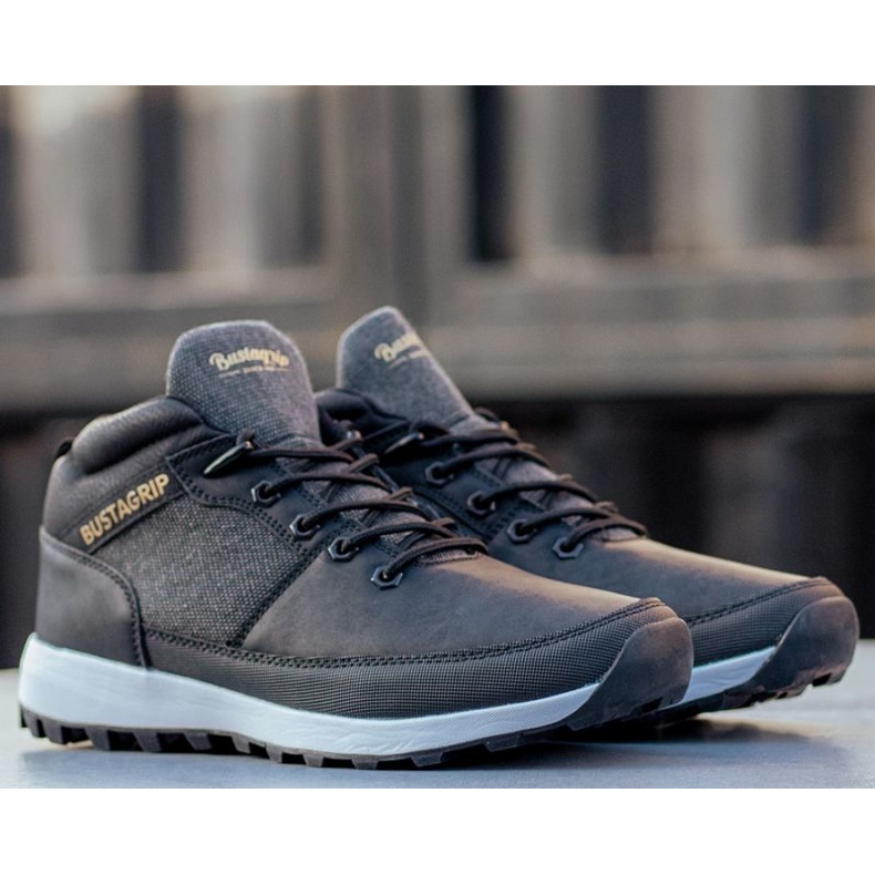 Baskets en cuir chaussures Trax Bustagrip M MRM7A le noir 2