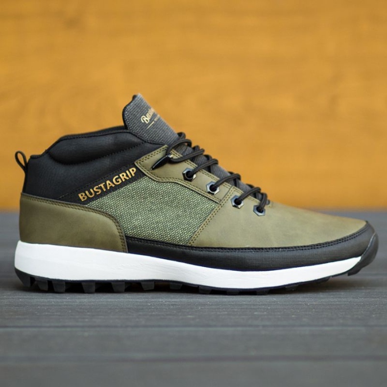 Baskets en cuir chaussures Trax Bustagrip M MRM7B vert 1