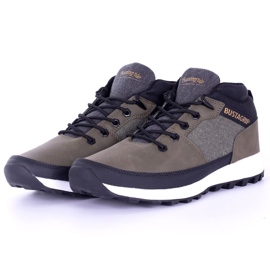Baskets en cuir chaussures Trax Bustagrip M MRM7B vert 4