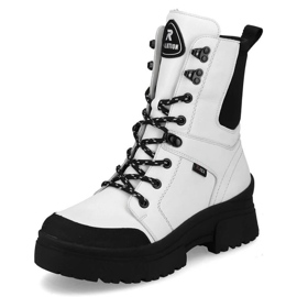 Bottes isolées en cuir imperméable Rieker Revolution W RKR571 blanc 2