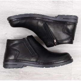 Bottes isolées cuir homme noir Helios 886 1