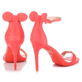 Vices Escarpins en daim avec oreilles rouge 3