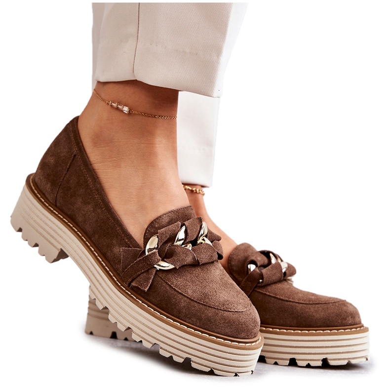 Chaussures femme Daim Laura Messi 2523 Marron brun vert 1