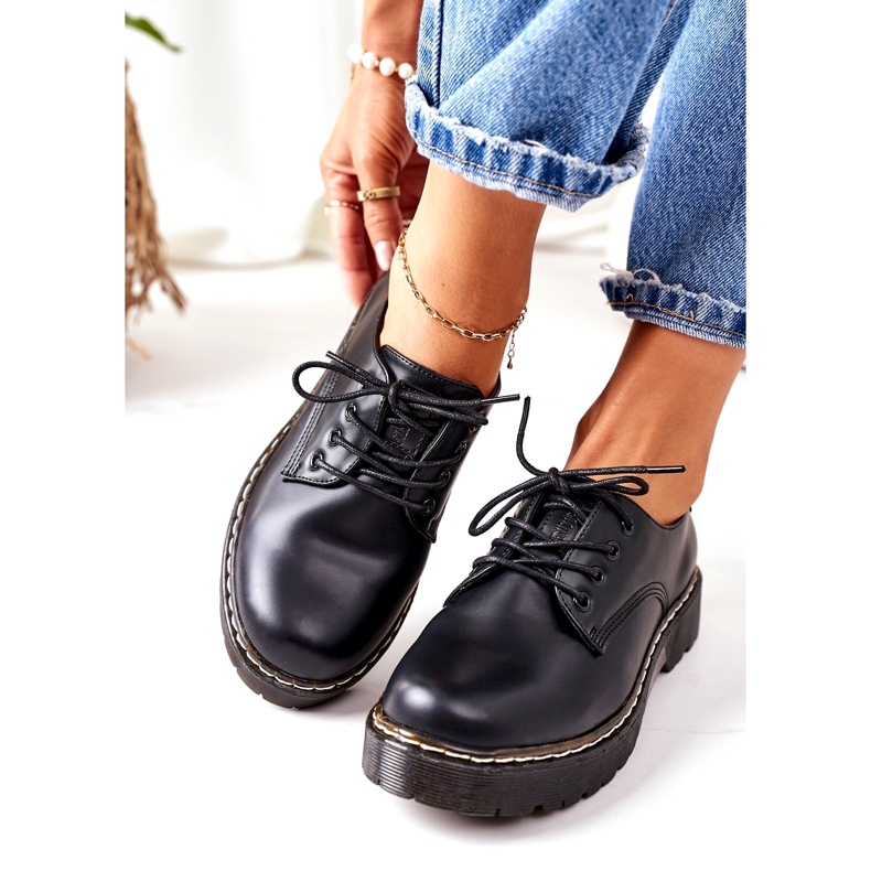 Chaussures Oxford en cuir Big Star II274107 Noir 1