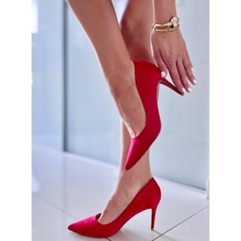 Belluci Escarpins femme en daim Tilda Red rouge 1