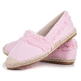 Vices Espadrilles roses à pompons 4