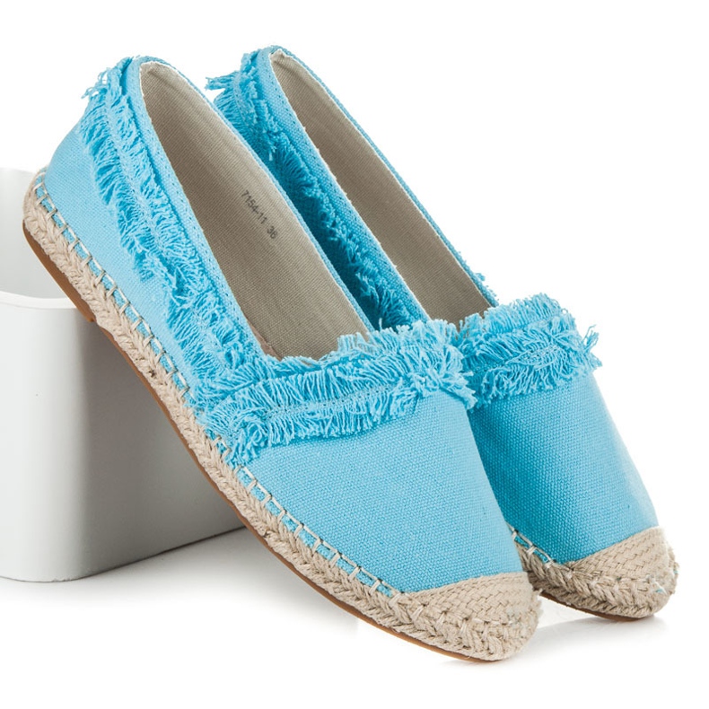 Vices Espadrilles Bleues À Franges 1