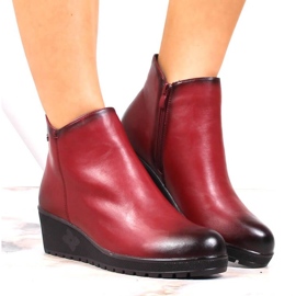 Bottes compensées isolées Jezzi W JEZ377B rouge 2