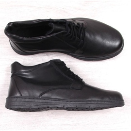 Bottines confort en cuir Łukbut M LUK1806B le noir 3