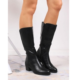 Bottines à talons avec élastique Jezzi W JEZ380 le noir 4