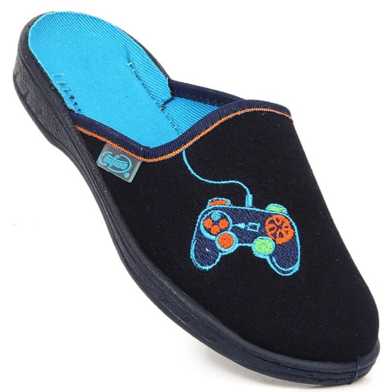 Chaussons de maison Befado Jr BEF40B bleu marine 1