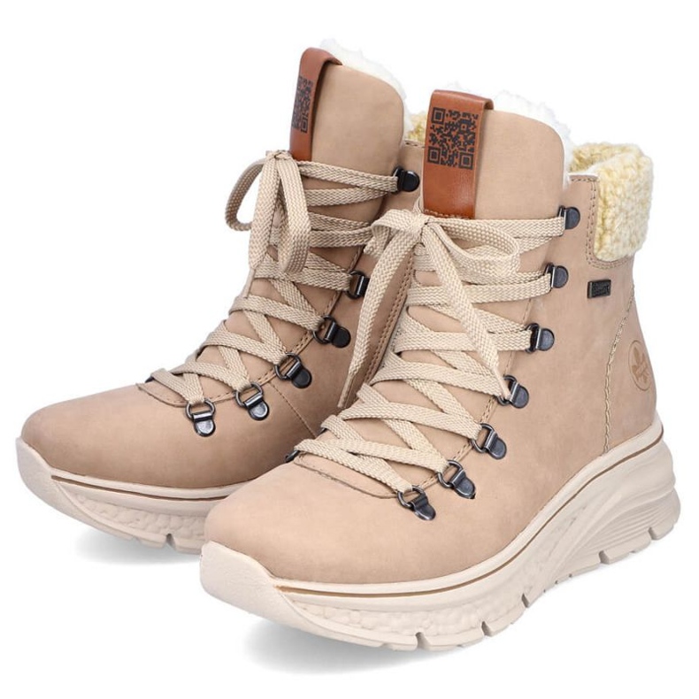 Bottes isolantes imperméables Rieker W RKR572 beige 1 Bottes isolantes imperméables Rieker W RKR572 beige 1
