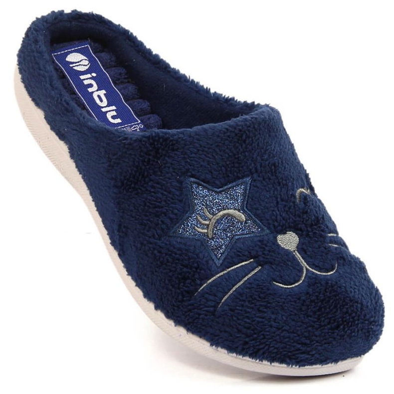 Chaussons de maison confortables Inblu W ARC26 bleu 1