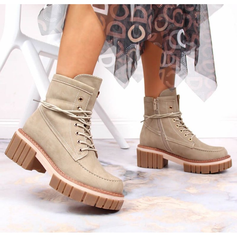 Bottes de travail isolées Jezzi W JEZ366 beige 1